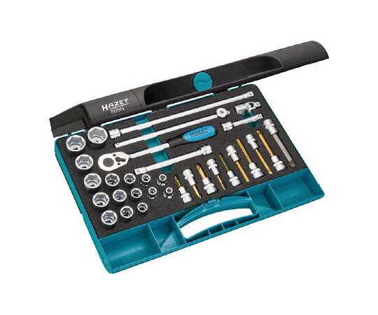 HAZET ソケットレンチセット(差込角9.5mm) スマートケース入り 885N 1セット
