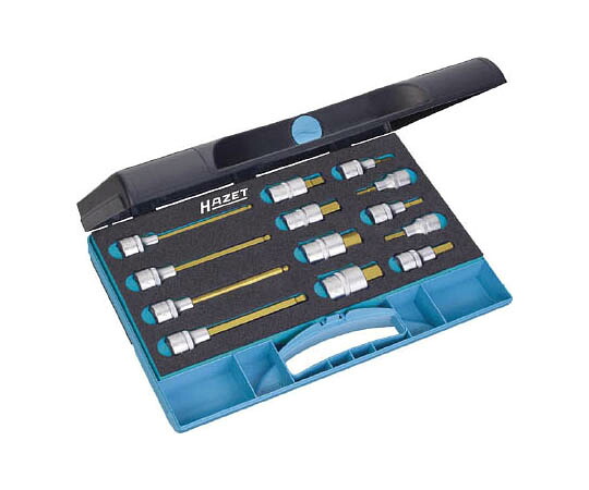 HAZET ヘックスドライバーソケットセット(差込角12.7mm) ケース入り 98613 1セット