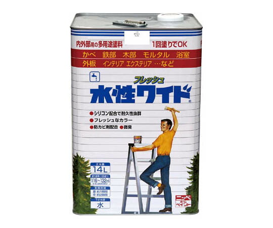 ニッペホームプロダクツ 水性フレッシュワイド 14L ホワイト HTA10314 1缶