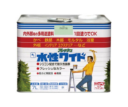 ニッペホームプロダクツ 水性フレッシュワイド 7L ライトグリーン HTA1157 1缶 11,681円