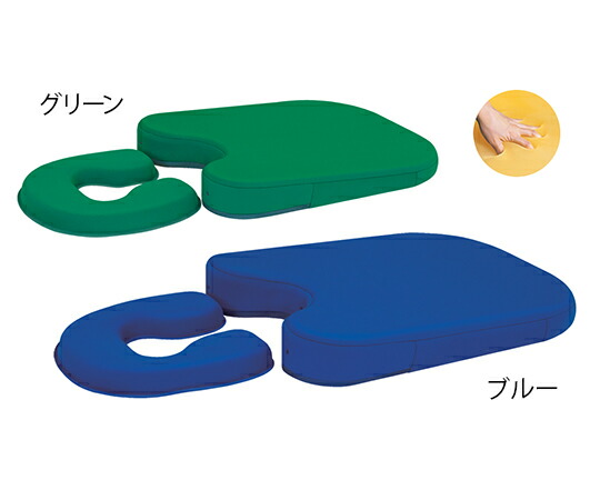 高田ベッド 薄型ジェルセット 幅30×奥行30×高さ3.5cm グリーン TB-1359 1個