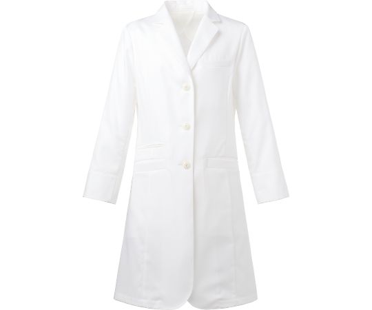 店内全品ポイント5倍★要エントリー★KAZEN レディズ診察衣　ホワイト　S KZN410-10 S 1枚｜Shop de clinic店