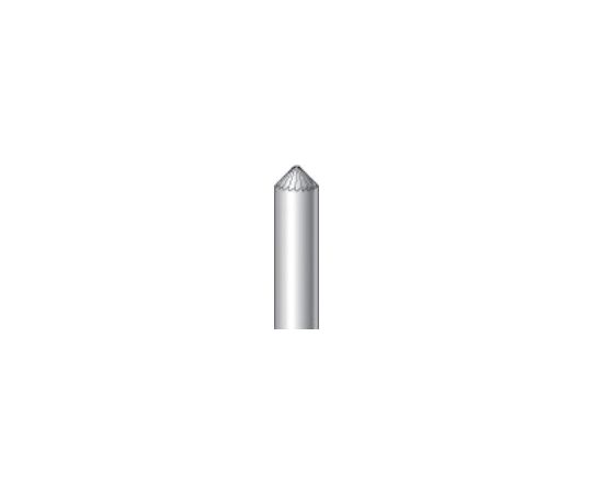 ナカニシ チタンコート超硬カッター　テーパー（シングルカット）　刃径6.0mm　刃長3.0mm 21615 1本