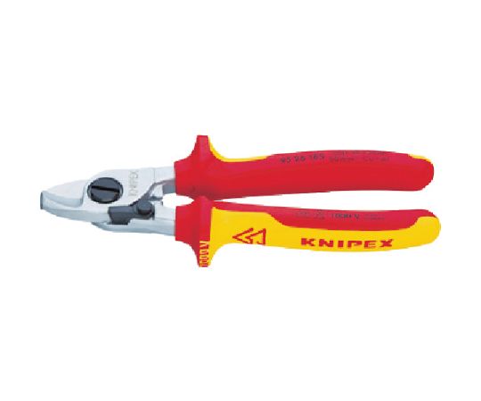 KNIPEX 絶縁ケーブルカッター（バネ付）1000V 9526-165 1丁