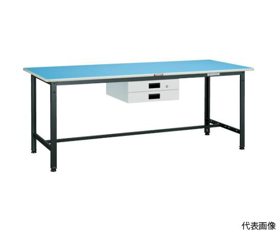 トラスコ中山 BE型軽さ御勤め台 900X600 薄型2段引出付 W色 BE-0960UDK2W 1台