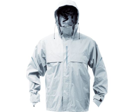 トラスコ中山 ベンチレーション（通気口）付レインスーツ　シルバー　S TRW360-71-S 1着