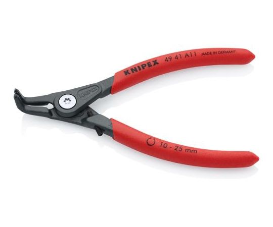 エスコ 10- 25mm 軸用スナップリングプライヤー(ストッパー付) 130mm EA590BK-11 1本