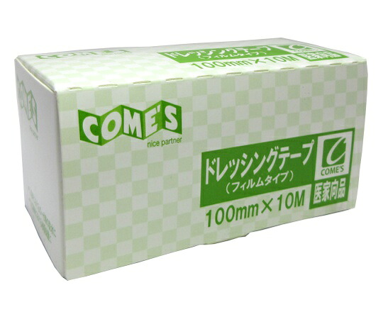 店内全品ポイント5倍★要エントリー★コメス ドレッシングテープ(フィルムタイプ)100mm&times;10m 12巻入 cod301 1箱(12巻入)｜Shop de clinic店