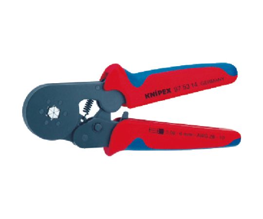 KNIPEX 挙げ句の果て衣袂用自動小銃合わせる圧着プライヤー 9753-14 1丁
