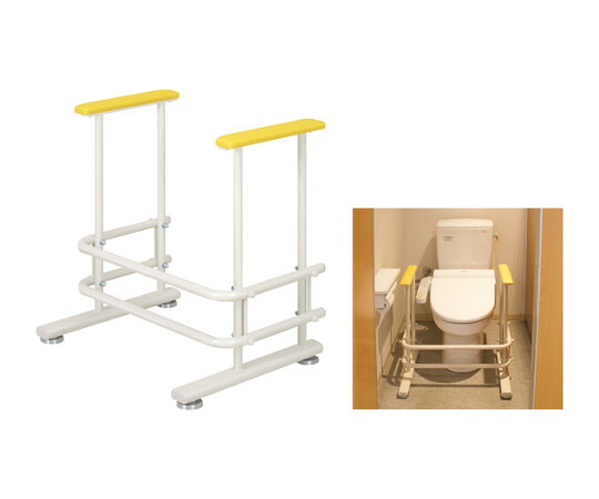高田ベッド トイレ補助手すり　幅60（内寸49）×奥行46×高さ64cm　アイボリー TB-1426 1個