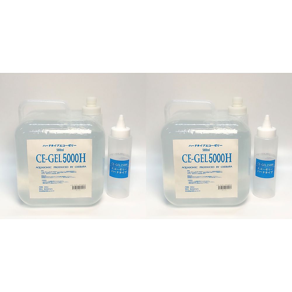 ちばら エコーゼリー　5L×2個入　ハードタイプ（超音波検査用） CE-GEL5000H 1箱(2個入)