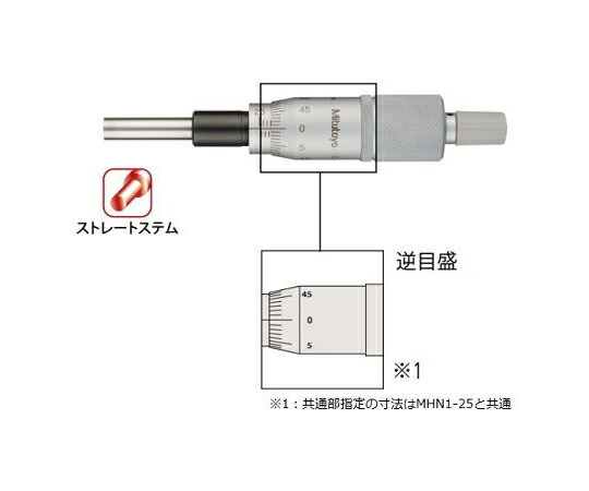 ミツトヨ マイクロメータヘッド　150-821 MHN5-25 1個