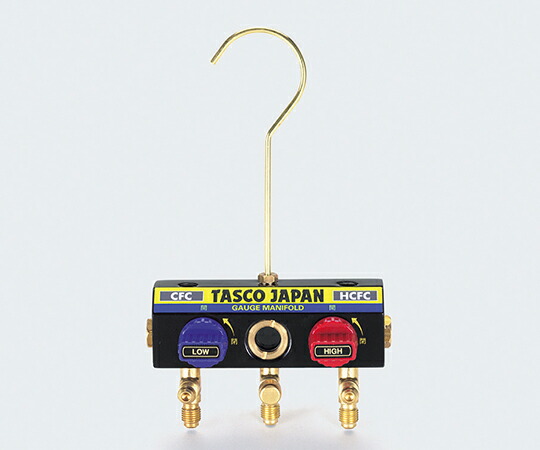 タスコ R22 R12 R502用 サイトグラス付ボールバルブマニホールドボディ TA120K-11 1個