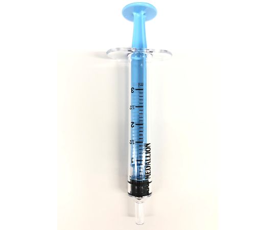 取りえ医学的 メダリオンシリンジ 3mL 薄青 スリップルアー K01-02032E 1箱(25個入)