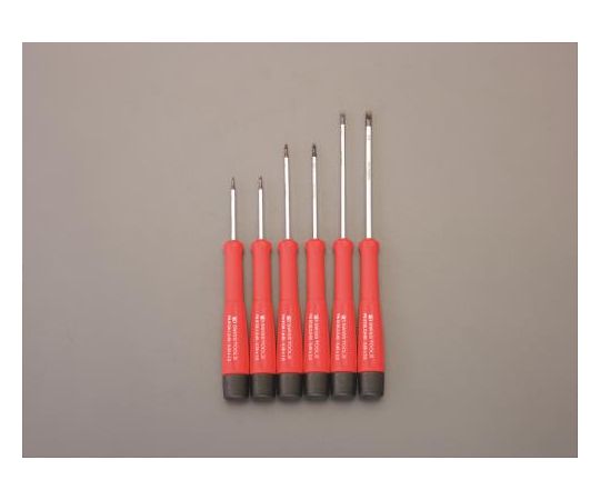 エスコ [-]ドライバー(精密用)　６本組 EA552AM 1セット