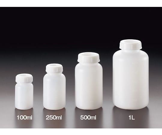 サンプラテック EOG滅菌瓶（PE広口）　乳白色・100mL　※ケース販売（200本入） 17022c 1箱(200本入)