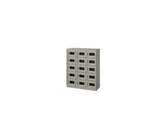 ナイキ（NAIKI） SB15人用窓付（南京錠） SB0911N-15W-AW 1個