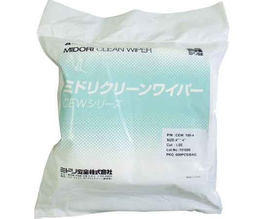 ミドリ安全 長繊維ワイパー　CEW100シリーズ CEW100-4 1ケース(6000枚入)