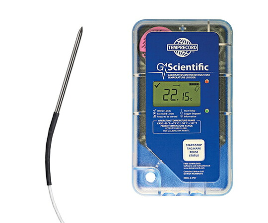 TEMPRECORD G4　Scientific　Data　Logger　Straight　S/S　3mプローブ付き 95GASBY3PS 1個