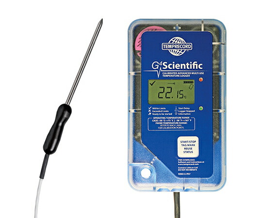 TEMPRECORD G4 Scientific Data Logger P/Handle 1mプローブ付き添い人 95GASBY1PP 1個