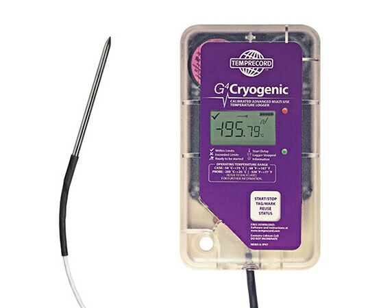 TEMPRECORD G4 Cryogenic Data Logger Straight 1mプローブ付き添い人 95GASCC1PD 1個