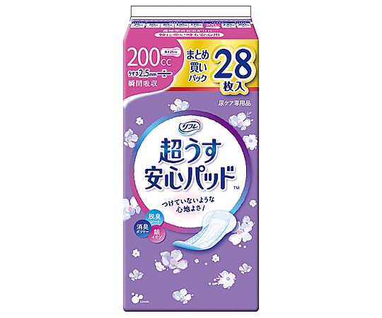 リブドゥコーポレーション リフレ　超うす安心パッド　まとめ買いパック　200cc　28枚×18袋 18419 1ケース(28枚×18袋入)