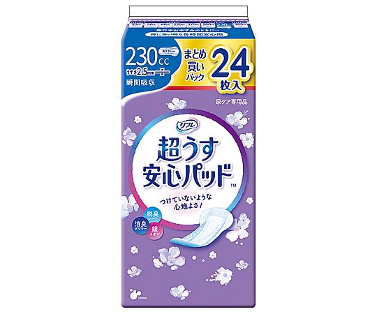 リブドゥコーポレーション リフレ　超うす安心パッド　まとめ買いパック　230cc　24枚×18袋 18420 1ケース(24枚×18袋入)