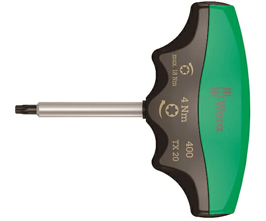店内全品ポイント5倍★要エントリー★Wera 400 トルクドライバーT型 トルクス TX20 / 4.0 Nm 005090 1個|Shop de clinic店