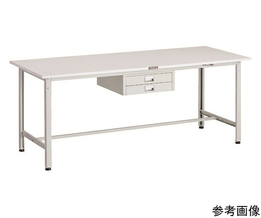 トラスコ中山 AE型軽さ御役目台 1800X750 薄型2段抽き出し付 W色 AE-1800UDC2 W 1台