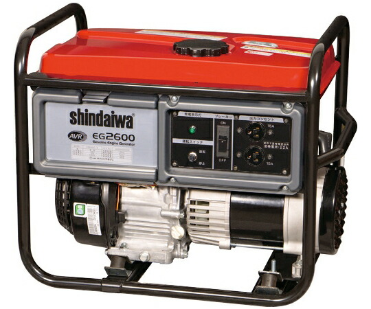 ヤマビコ ガソリンエンジン発電機　2.6kVA（60Hz） EG2600-B 1台