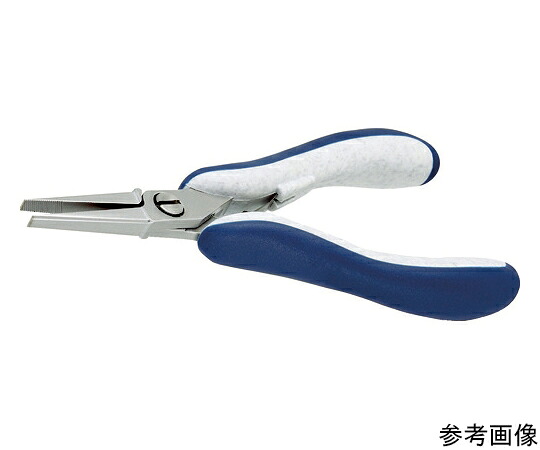 IDEAL-TEK ESD精密プライヤー　直爪・平　ロング　140mm　ギザ付 ES6014-CR-BG-IT 1丁