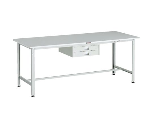 トラスコ中山 RAE型軽量作業台　1800X750　薄型2段引出し付　W色 RAE-1800UDC2 W 1台