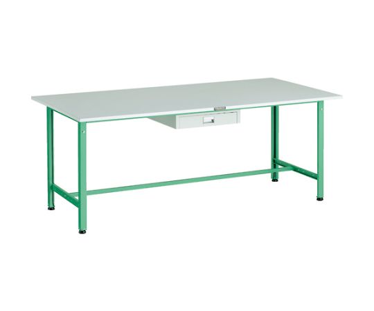 店内全品ポイント5倍★要エントリー★トラスコ中山 RAE型軽量作業台　1800X900　薄型1段引出し付　YG色 RAE-1809UDC1 YG 1台｜Shop de clinic店