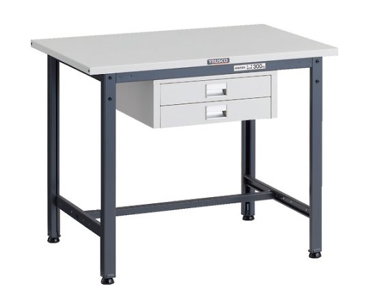 トラスコ中山 SAE型軽さ御役目台 900X600 薄型2段抽き出し付 DG色 SAE-0960UDC2 DG 1台