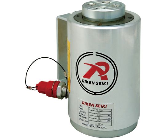 理研機器 ポンプ式油圧ジャッキ アルミ軽量油圧シリンダ（単動式） 揚力200kN ストローク50mm SJ2-50ALVC 1台