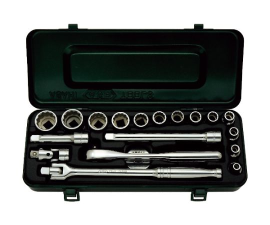 旭金属工業 12角ソケットセット3/8（9.5）×19PCS VO3121 1セット