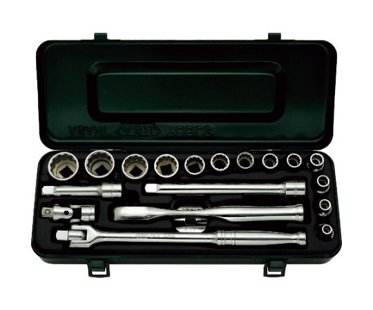 旭金属工業 レボウェイブ12角ソケットセット3/8（9.5）×19PCS VO3122 1セット