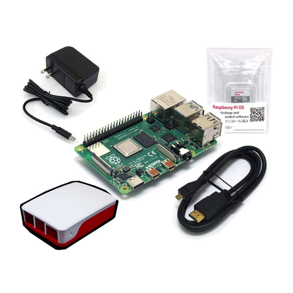 共立電子産業 Raspberry　Pi　4B　（4GB）　スターターセット/レギュラー RASPi4-RGL 1セット