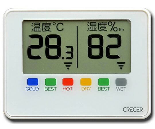 CRECER デジタルポータブル温湿度計　100個入 CR-1500W 1ケース(100個入)