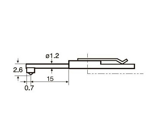 日本の首都詳しい 取り替え粗さつら構え位置づける子（先っちょラジウス5μm）（中細穴） 010 2509 1個