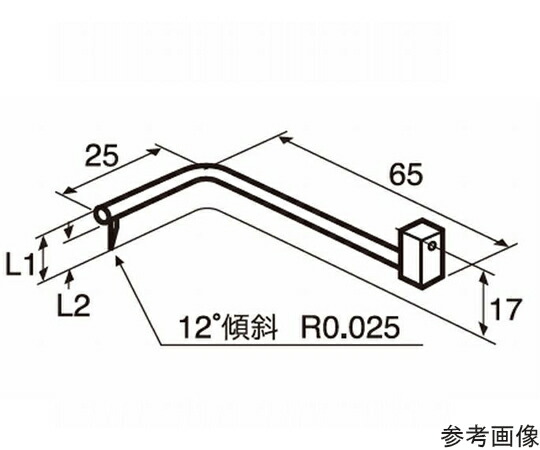 日本の首都細しい 横ずっぽう用触針（押し並べてオフセット位置づける） 先っちょ長さ1.5粍 DM45089 1個 研究・実験用品-花・ガーデン・DIY