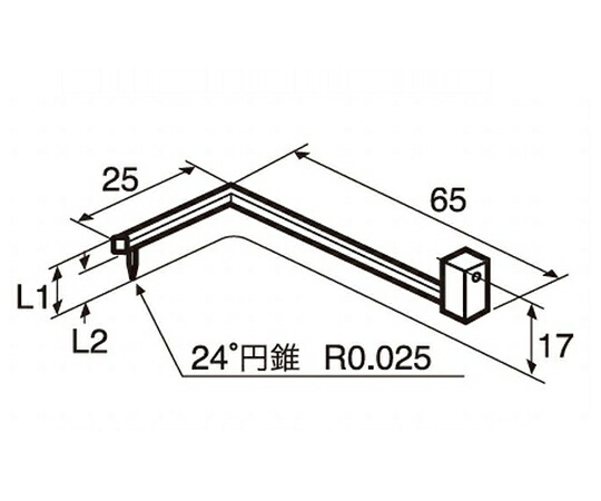 店内全品ポイント5倍★要エントリー★東京精密 輪郭用触針（ねじれ面オフセット測定）　先端長さ1.5mm DM45521 1個｜Shop de clinic店