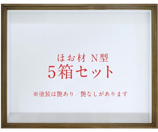 アズワン ほお材　N型　ドイツ箱（標本箱）　艶有　UVガラス　5箱セット 255 1セット(5箱入)