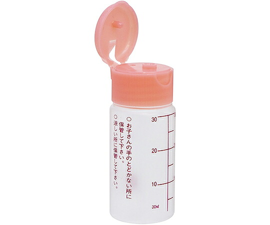 金鵄製作所 NK外用瓶 30mL ワンタッチキャップ(ピンク) 赤色目盛 B3450-000PK 1箱(200本入)