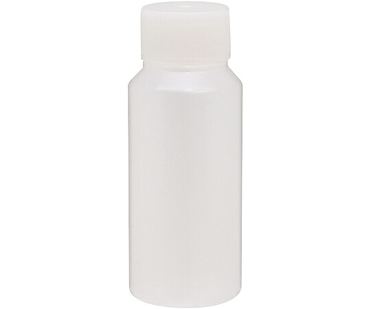 金鵄製作所 NK投薬瓶　60mL　ノーマルキャップ（ホワイト：白）　目盛印刷なし B0170-900WH 1箱(200本入)