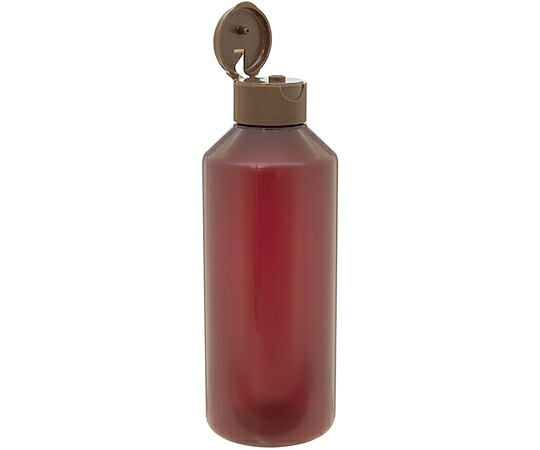 金鵄製作所 NK茶投薬瓶　200mL　ワンタッチキャップ（ブラウン：茶）　目盛印刷なし B33C0-900BR 1箱(100本入)