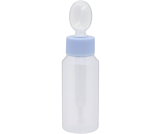 金鵄製作所 NK投薬瓶　60mL　スポイト付キャップ（スカイブルー：水）　目盛印刷なし B2170-900AQ 1箱(200本入)