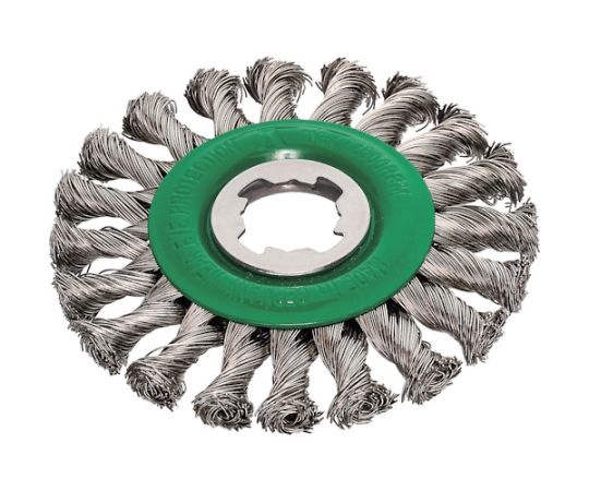 LESSMANN X-LOCK ノットホイールブラシ Φ115 ステンレス 線径0.5 472.81X.JP 1個