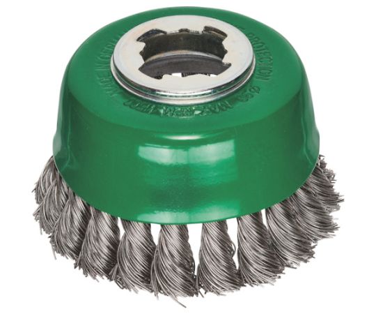 LESSMANN X-LOCK ノットカップブラシ Φ85ステンレス鋼 線径0.5 483.81X.JP 1個