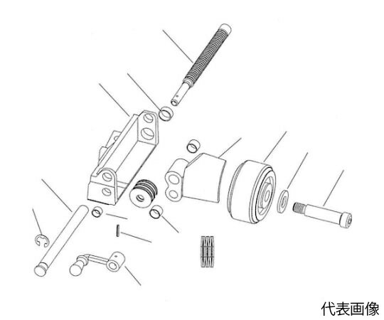 Ridge Tool Company ロールグルーバー用一部分 横すべり ボックス席 ノン操作者 F/918-I 61792 1個／容器に並べる